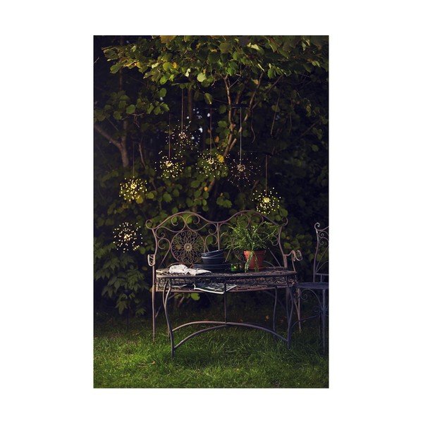 Lampada a sospensione solare a LED per esterni con LED bianchi, altezza 50 cm Firework - Star Trading-image-4