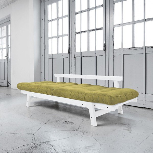 Rozkládací pohovka Karup Step White/Avocado Green-image-2