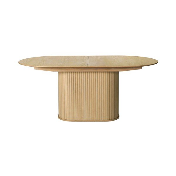 Tavolo da pranzo con effetto rovere allungabile con estensione 95x180 cm Nola – Unique Furniture-image-1