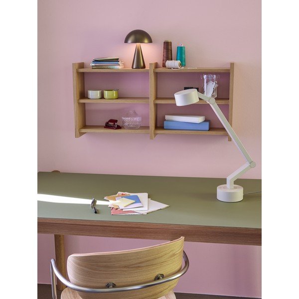 Mensola di colore naturale con effetto rovere con ripiani multipli 85 cm Kant – Hübsch-image-1
