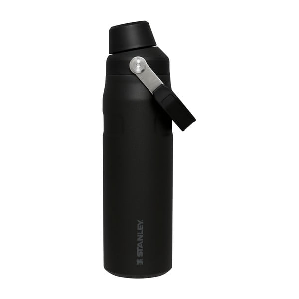 Bottiglia termica nera in acciaio inox 700 ml IceFlow™ Bottle Fast Flow Black – Stanley-image-2