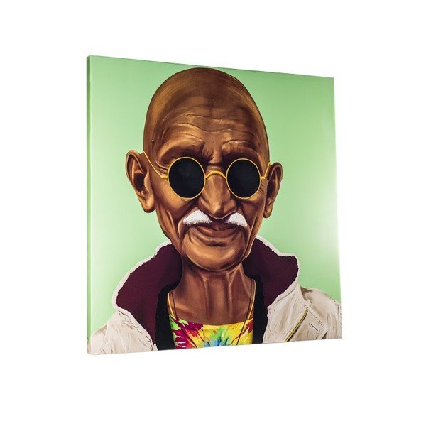 Obraz Gandhi, 80x80 cm
