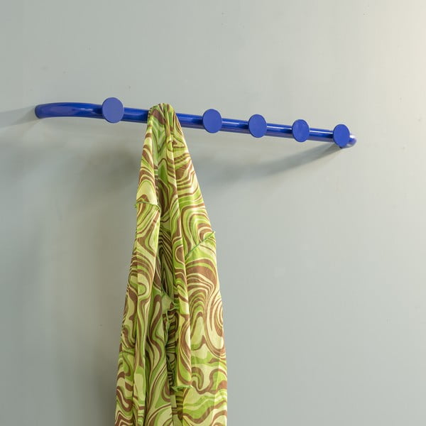 Attaccapanni da parete blu in metallo 75 cm Retro – Spinder Design-image-1