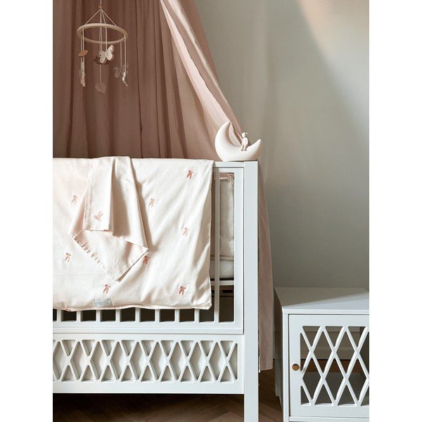 Comodino per bambini bianco in legno massiccio Harlequin – Cam Cam Copenhagen-image-2