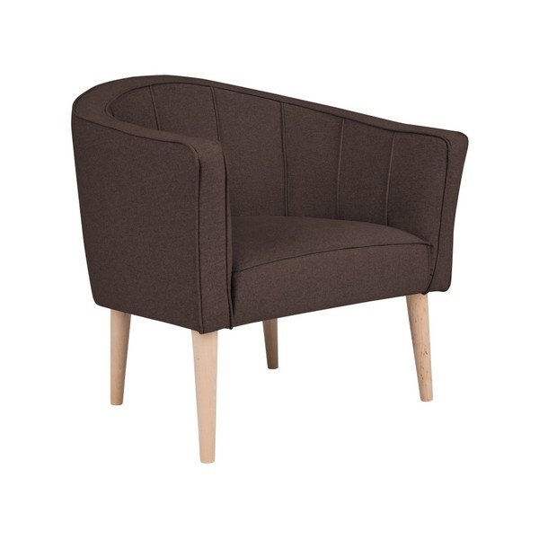 Hnědé křeslo Kooko Home Piri