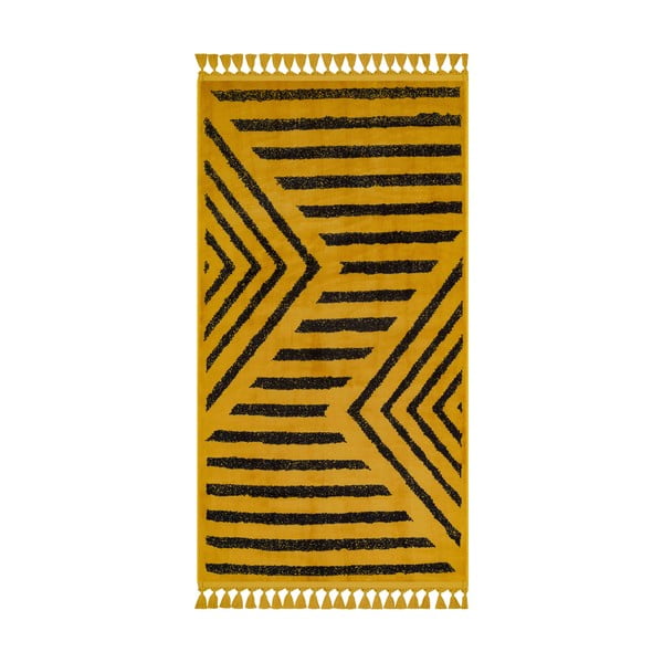 Tappeto lavabile giallo 230x160 cm - Vitaus