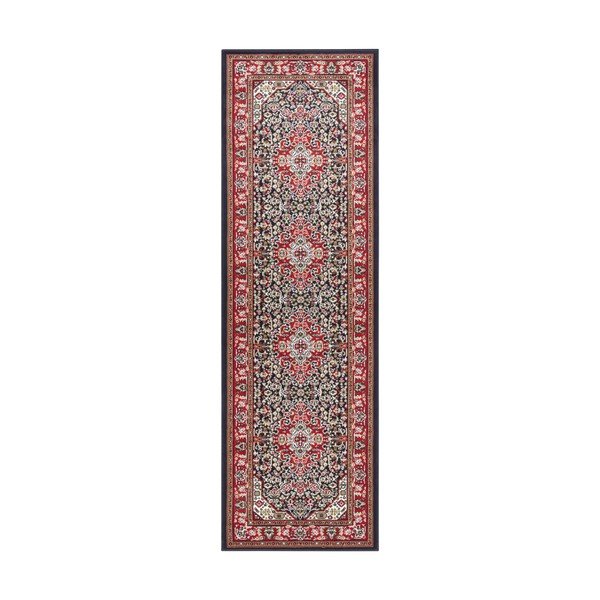 Runner rosso e blu , 80 x 250 cm Skazar Isfahan - Nouristan