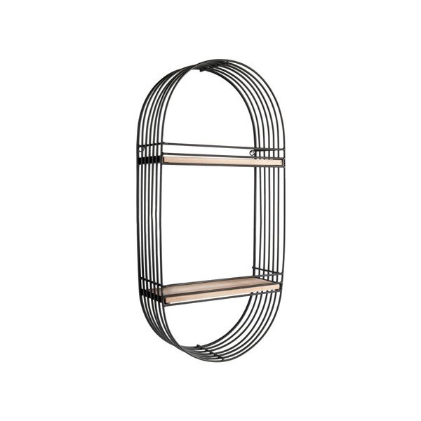 Mensola a muro nera Oval - Leitmotiv-image-1