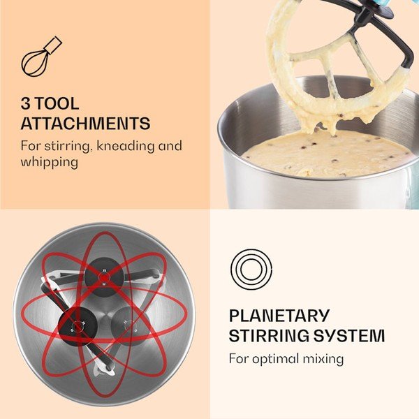 Robot da cucina blu pastello Bella Elegance - Klarstein-image-3