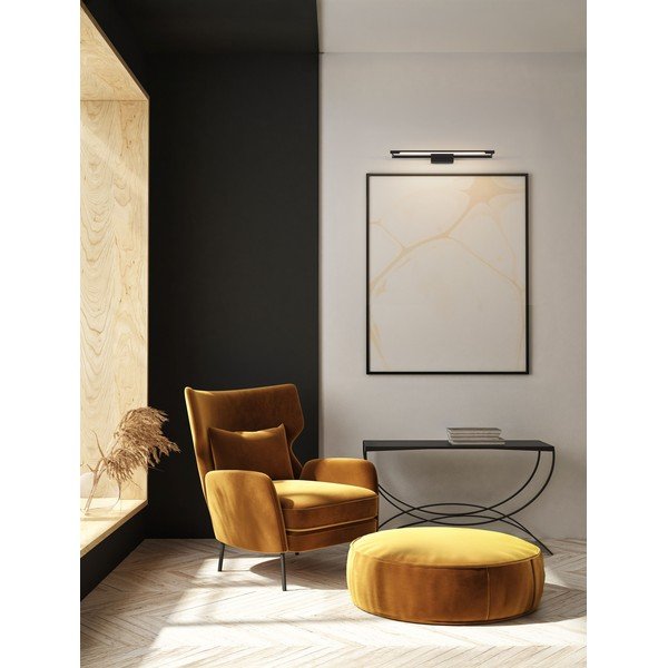 Lampada da parete LED nera opaca in acciaio con struttura flessibile Olas – Nova Luce-image-1