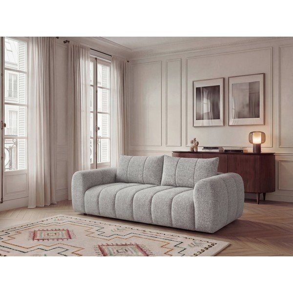 Divano grigio chiaro 242 cm Nesty – Bobochic Paris-image-1
