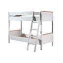 Letto a castello bianco per bambini , 90 x 200 cm London - Vipack