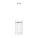 Lampadario argentato in metallo con paralume in vetro ø 27 cm Ritz – Premier Housewares