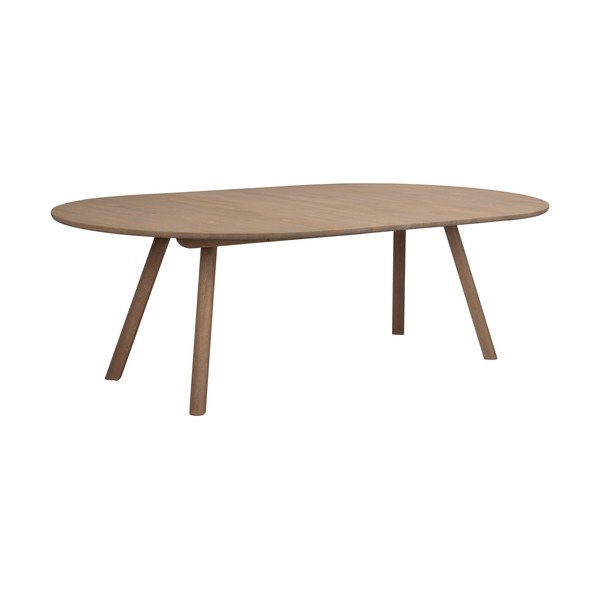 Piano d'appoggio aggiuntivo per tavolo da pranzo in rovere massiccio 140x50 cm Clapperton – Rowico-image-4