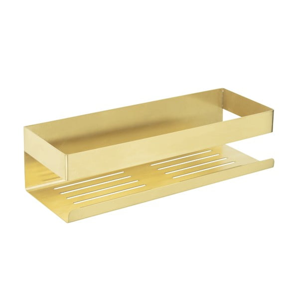 Mensola da bagno color oro adesiva in acciaio inox Genova Matt - Wenko