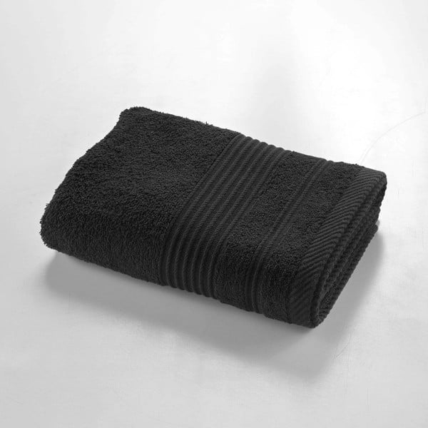 Asciugamano tipo terry nero in cotone 50x90 cm Tendresse – douceur d'intérieur