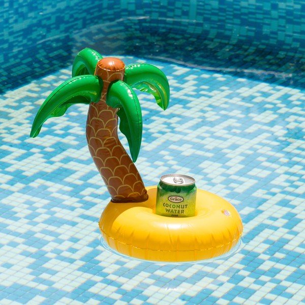 Nafukovací kruh na nápoj InnovaGoods Palmtree-image-1