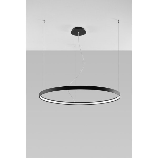 Lampadario LED nero in alluminio ø 110 cm RIO – Thoro-image-3