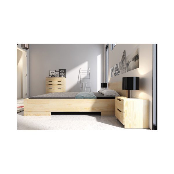 Letto matrimoniale in legno di pino SKANDICA Spectrum Maxi, 160 x 200 cm - Skandica-image-4