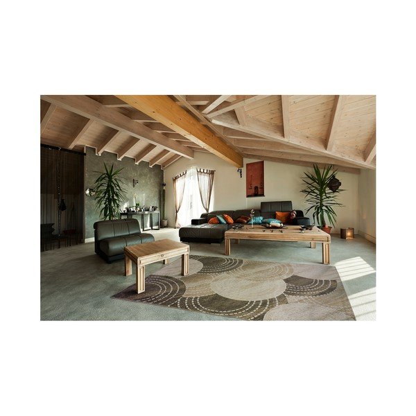 Tappeto Belga marrone e beige, 70 x 110 cm - Universal-image-2