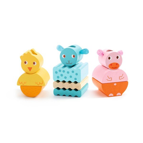 Treno di legno Farm Train - Djeco-image-1