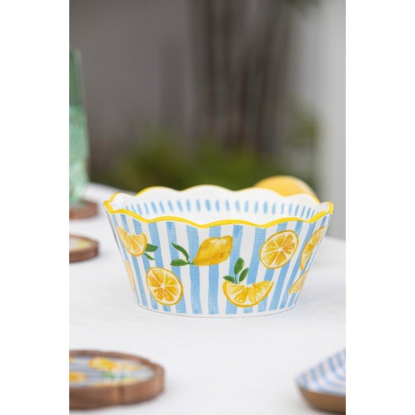 Ciotola gialla/azzurra ø 16 cm Capri – Ladelle-image-2