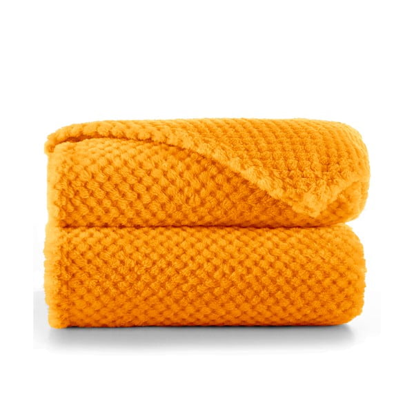 Coperta in microfibra arancione, 170 x 210 cm Henry - DecoKing-image-2