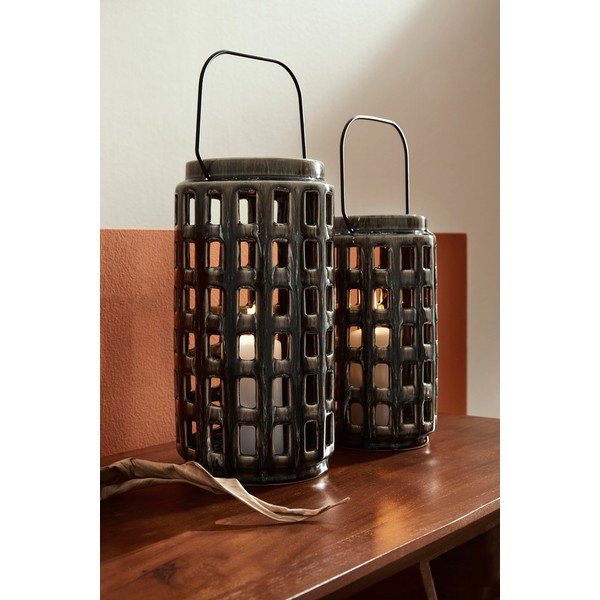 Lanterna in ceramica (altezza totale 30 cm) Darreh – Bizzotto-image-3