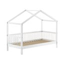 Letto per bambini in legno di faggio bianco 90x200 cm Forrest - Vipack
