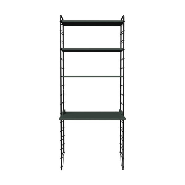 Scaffale modulare verde scuro-nero 82x204 cm Dakota - Tenzo-image-1