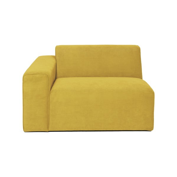 Modulo divano in velluto a coste giallo (angolo sinistro) Sting - Scandic
