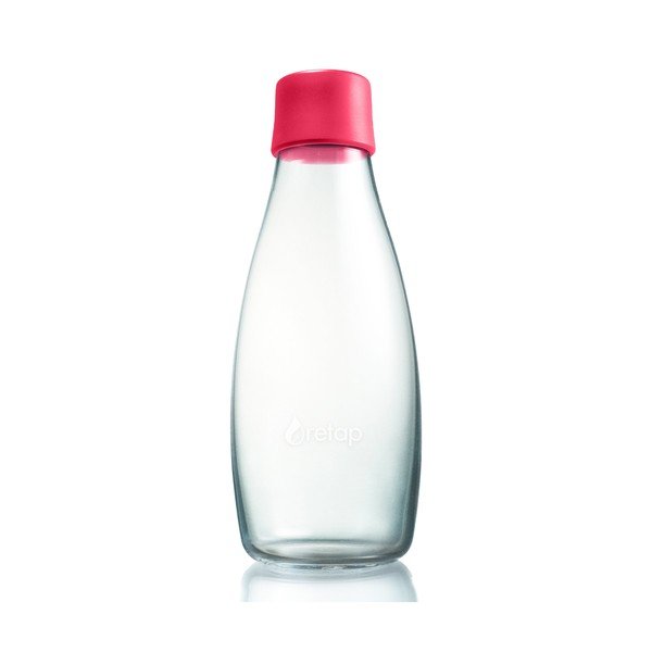 Bottiglia di vetro rosa lampone , 500 ml - ReTap