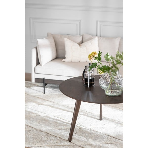 Tavolino marrone scuro in rovere ø 90 cm Yumi - Rowico-image-1