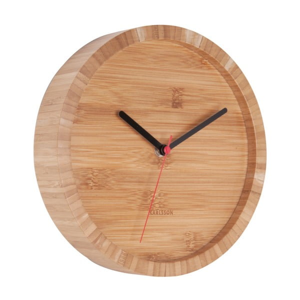 Orologio da parete in bambù marrone , ⌀ 26 cm Tom - Karlsson-image-1