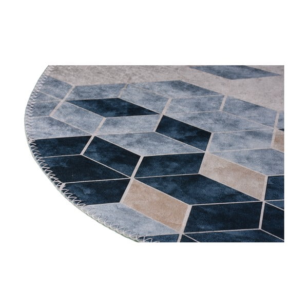 Tappeto lavabile bianco e blu 60x100 cm - Vitaus-image-2