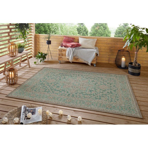 Tappeto per esterni verde e beige , 160 x 230 cm Anjara - NORTHRUGS-image-1