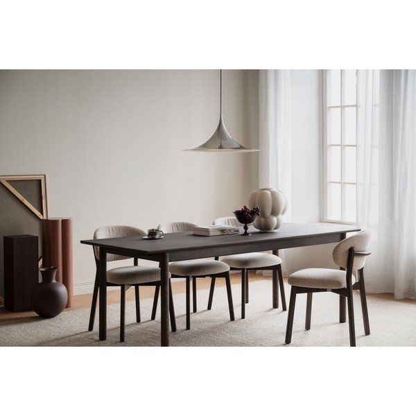Tavolo da pranzo in rovere massiccio allungabile 90x205 cm Derrymore – Rowico-image-4