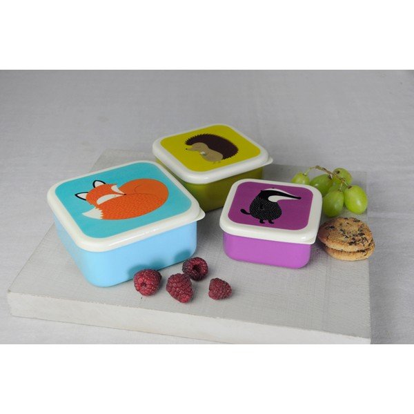 Set di 3 scatole per snack Rusty And Friends Rusty Fox and Friends - Rex London-image-1