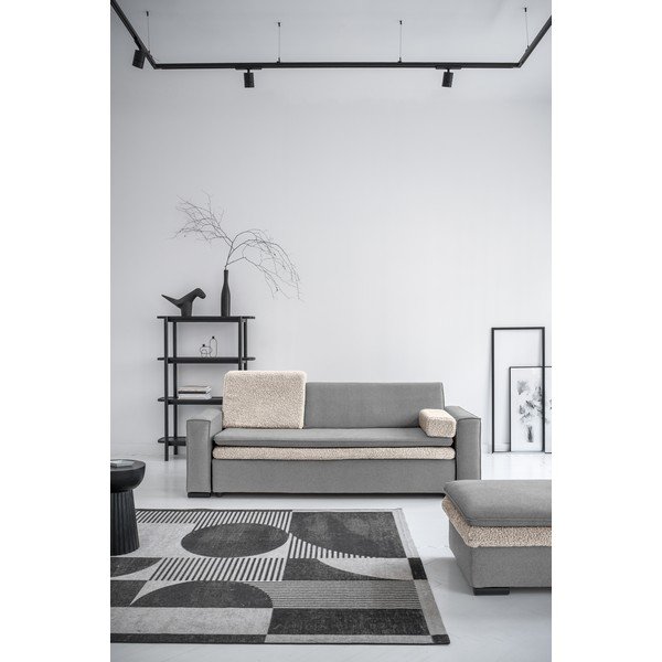 Divano letto grigio 235 cm - Miuform-image-1