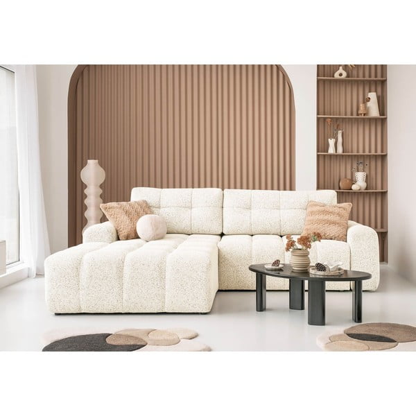 Divano angolare componibile color crema allungabile/con contenitore (con penisola a sinistra) Lulu – Miuform-image-4