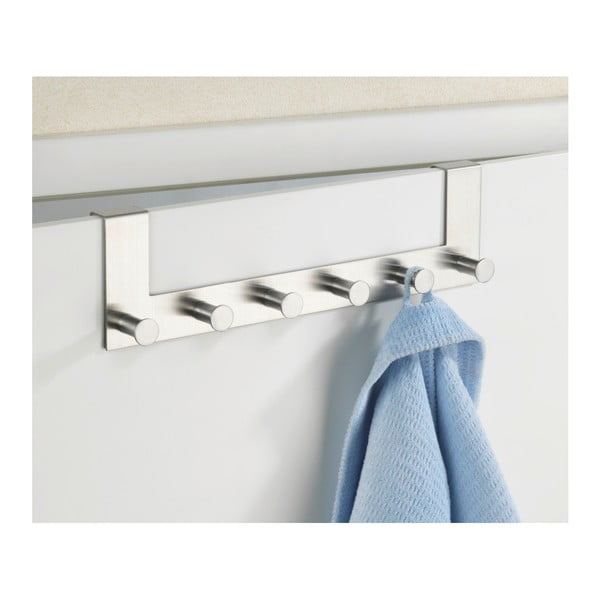 Appendiabiti in metallo argentato 39 cm Celano - Wenko-image-1