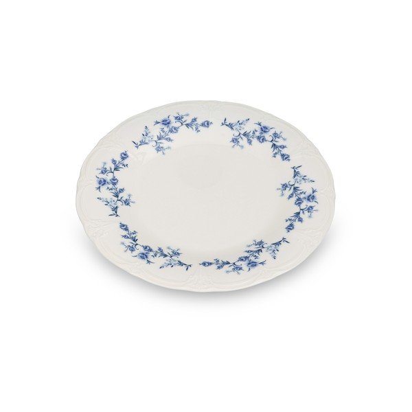 Piatto bianco/blu in porcellana ø 27,5 cm Retro – BonBistro-image-3