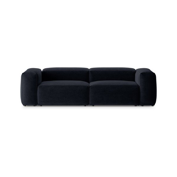 Divano blu scuro 264 cm Bergamo – Cosmopolitan Design