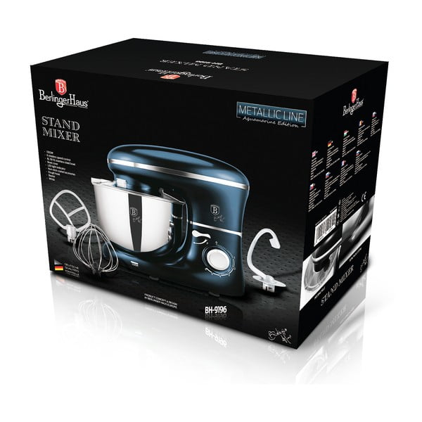 Robot da cucina blu Aquamarine Metallic Line - BerlingerHaus-image-2