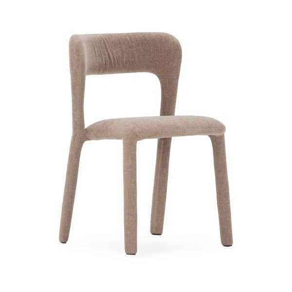 Sedia da pranzo grigio chiaro imbottito Lilia – MOME