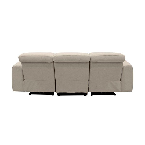 Divano in similpelle bianco 216 cm Capena - Støraa-image-3