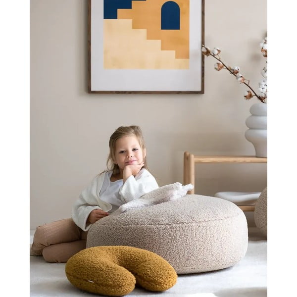 Cuscino per divano da bambini marrone con rivestimento in bouclé U – Wigiwama-image-2