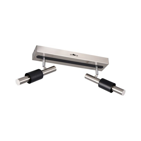 Faretto LED nero e argentato 20,5x42 cm Ikaris – Trio Select