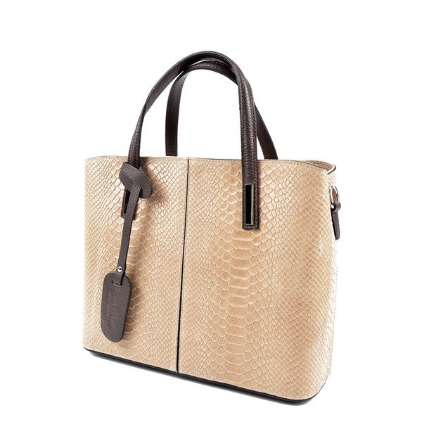 Borsa in pelle beige Gia - Roberta M-image-1