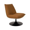 Poltrona giallo ocra in tessuto bouclé Jax - White Label